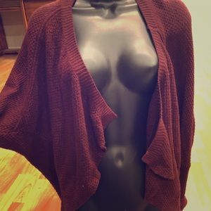 Elegant maroon cardigan